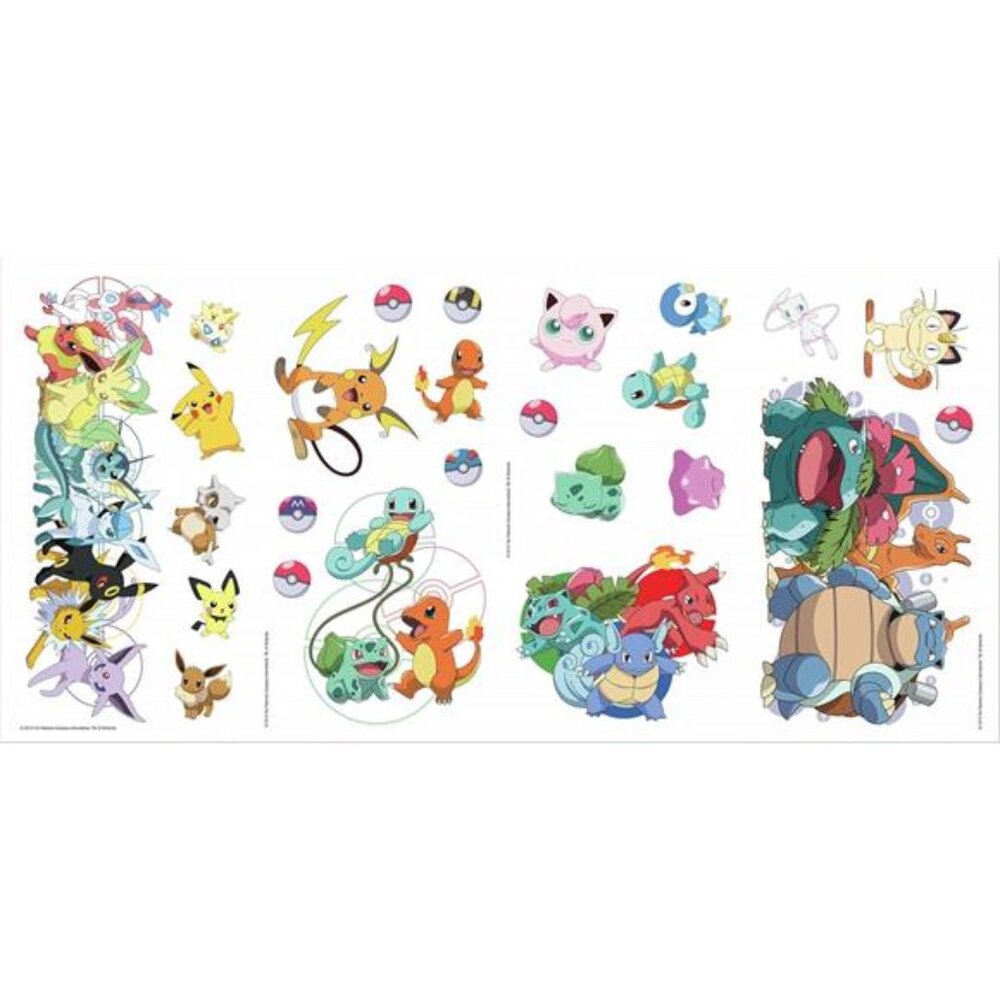 Peel Stick Wall Decals Kids Characters Removable Repositionable Large Set